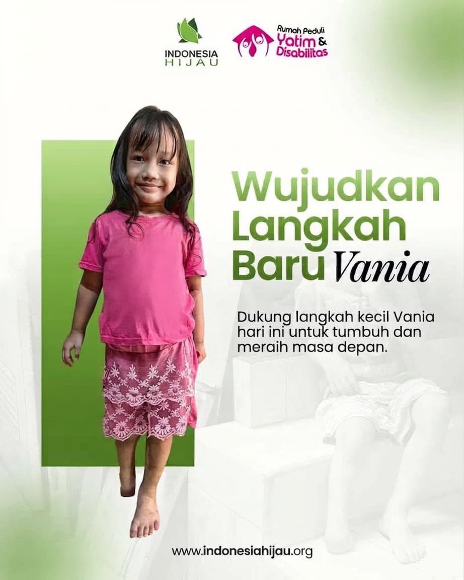 Bantu Vania Melangkah Lebih Percaya Diri